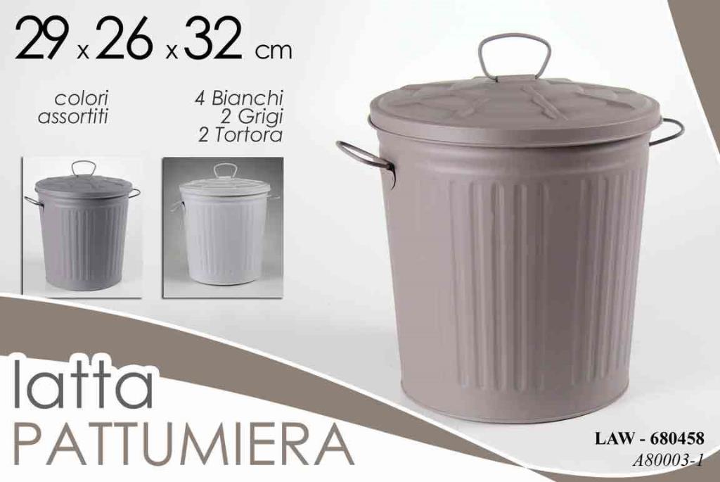 Bidone Con Coperchio 8 L Colori Assortiti