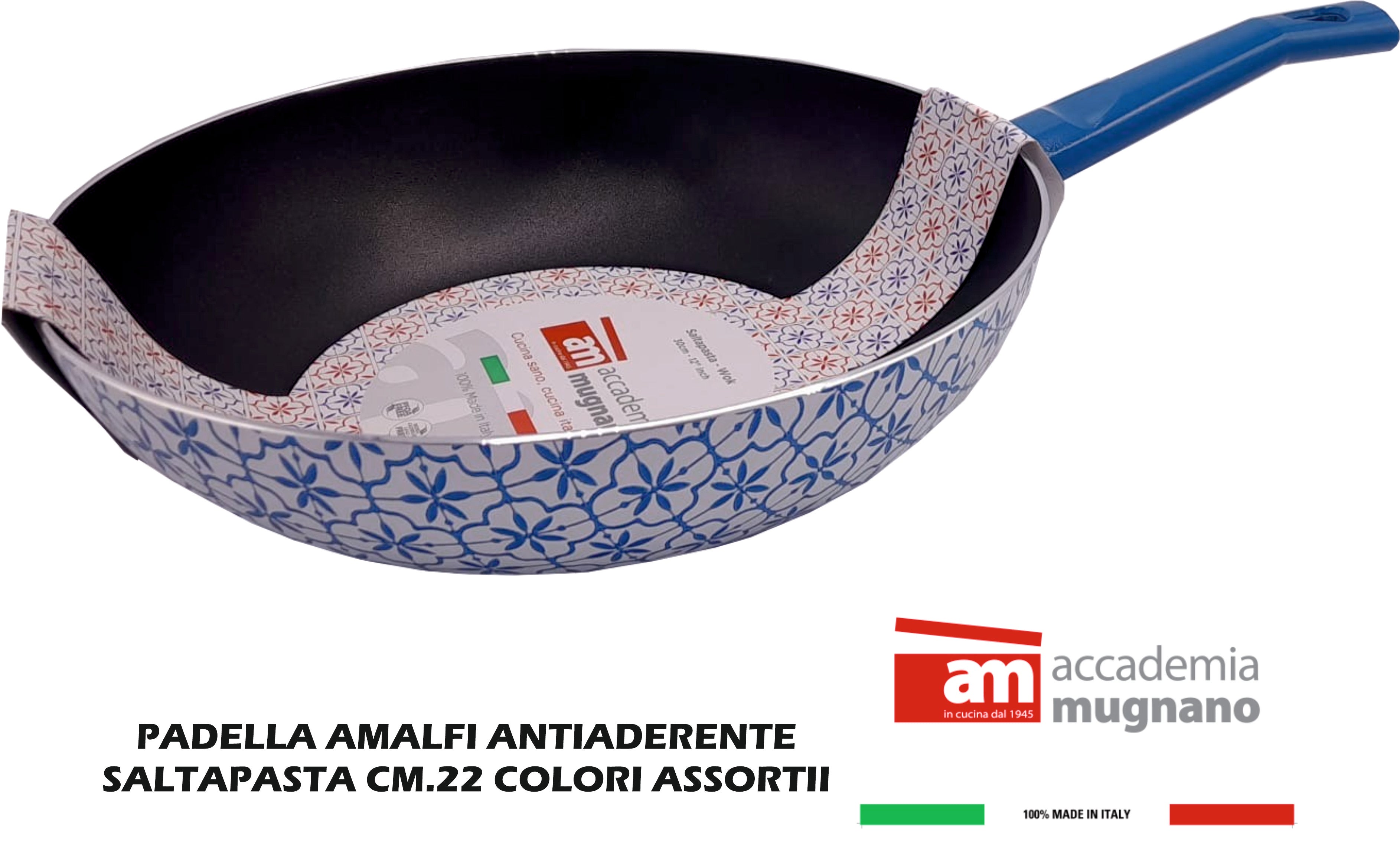 Padella Amalfi Saltapasta in Alluminio Antiaderente Colori